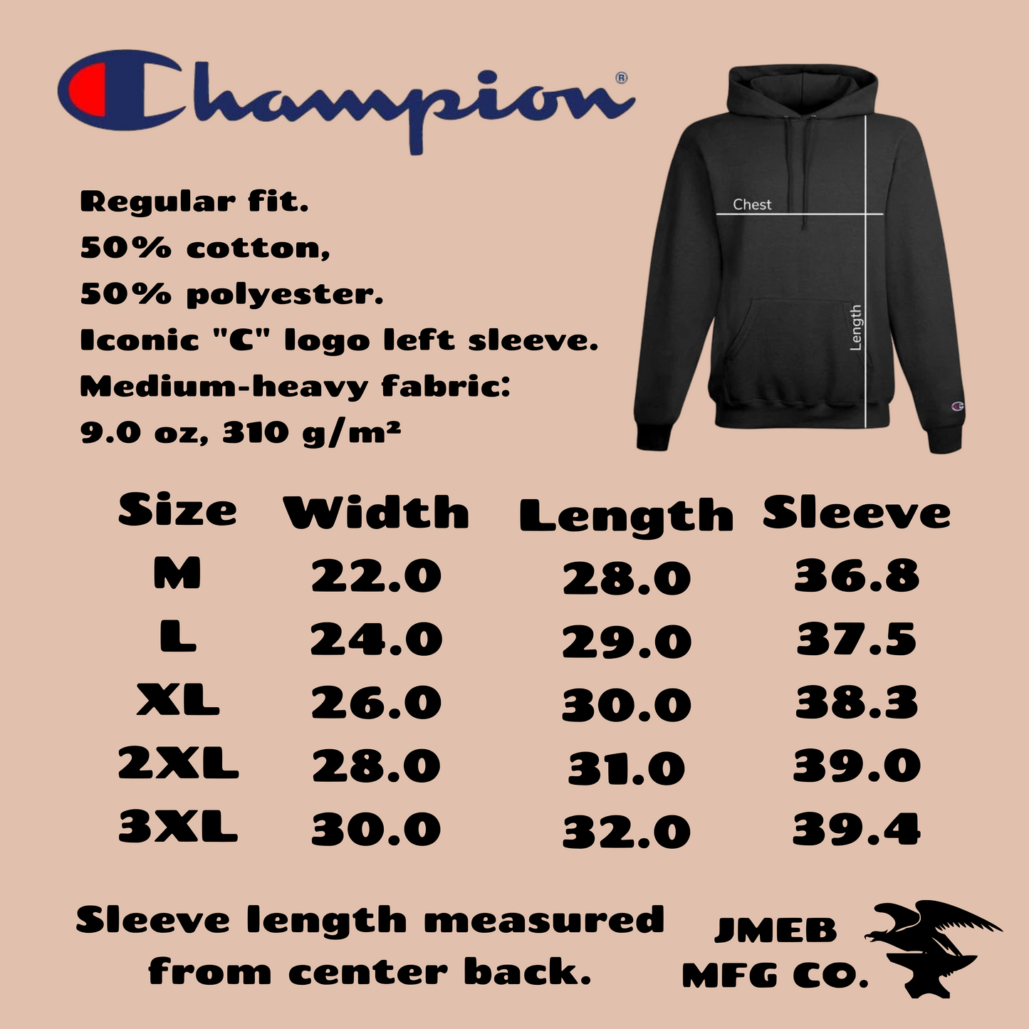 CHAMPION - MEB THREADS HOODIE